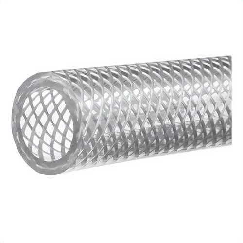 USA Sealing ZUSA-HT-6 High Pressure Reinforced PVC Tubing, 1/4 in ID x 3/8 in OD x 100 ft L, 1/16 in Thick Wall, PVC, Import