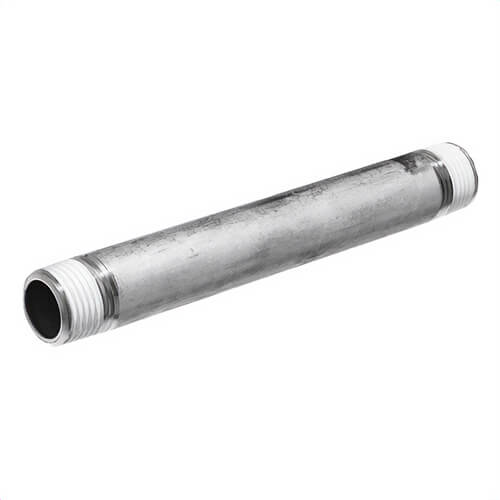 USA Sealing ZUSA-PF-3003 Pipe Nipple with PTFE Thread Sealant, 3/4 in Nominal, MNPT End Style, 72 in L, 316 Stainless Steel