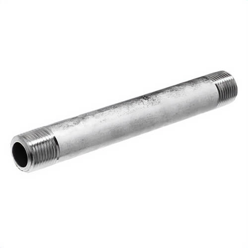 USA Sealing ZUSA-PF-3582 Pipe Nipple, 1/2 in Nominal, MNPT End Style, 6 in L, 304 Stainless Steel, SCH 80/XH, Seamless, Import