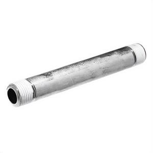 USA Sealing ZUSA-PF-3843 Pipe Nipple with PTFE Thread Sealant, 1/4 in Nominal, MNPT End Style, 6 in L, 304 Stainless Steel