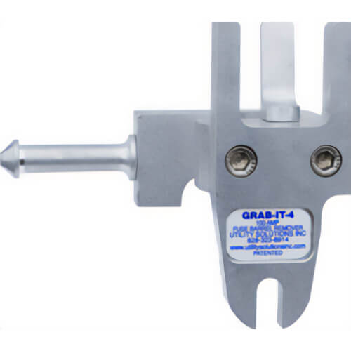 Utility Solutions GRAB-IT-4 Grab-It™ Cutout Fuse Tube Remover, Double Bar Cradle, Aircraft Grade Aluminum, 100 amp