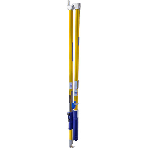 Utility Solutions USSG-F-008-SE Blue Stripe® Folding Shotgun Stick with Spline End, 4 ft x 7 in Close Length, 8 ft x 8 in