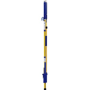 Utility Solutions USSG-T-008-EC Blue Stripe® Telescopic Shotgun Stick with Rubber End Cap, 3 Operating Positions, 8 ft