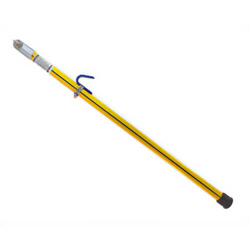Utility Solutions USSS-S-104 Blue Stripe® Foam Filled Straight Sticks, Spline End and Rubber Cap, 1.25 in dia, 4 ft