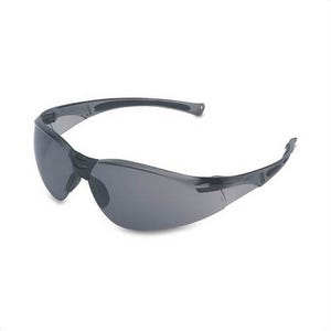 UVEX® By Honeywell A801 Protective Glasses, Series: A800, Unisex, Hard Coat Lens Coating, TSR Gray Lens, Wraparound Frame