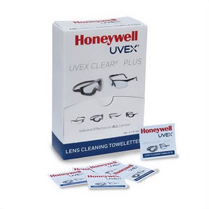 Uvex® By Honeywell S470 Pre-Moistened Clear Towelette, 5 x 6 in Tissue, 100 Tissue, Corrugated Cardboard
