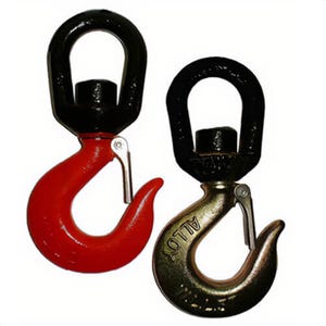 VGD 29281030 Chain Hook with Latch Kit, 1.6 in Trade, 3 ton Load, Swivel Eye Attachment, Forged Alloy Steel