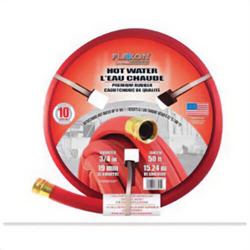 Voltec FAR3450 Premium Hot Water Garden Hose, 3/4 in Nominal, 50 ft L, Rubber