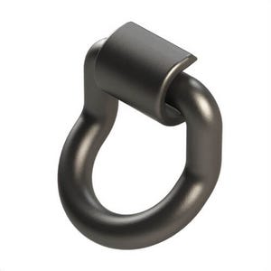 Wallace Forge 2330223 Bent D-Ring with Style A/B Clip, 15000 lb, 5 x 6 in Ring, 1 in Bracket