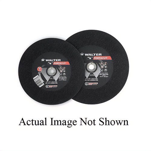 Walter Surface Technologies Portacut™ 11D143 Cut-Off Wheel, 14 in dia x 1/8 in Thick, 1 in Center Hole, C24 Grit