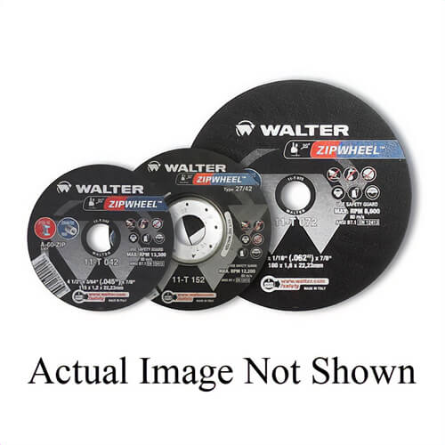 Walter Surface Technologies ZIP Wheel™ 11T062 High Performance Cut-Off Wheel, 6 in dia x 3/64 in Thick, 7/8 in Center Hole