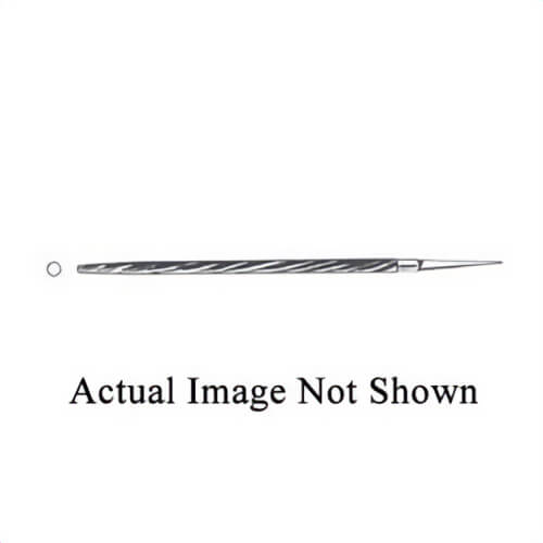 Warrensville 16016 Round File, 6 in L, Bastard Cut, Round Shape, American Pattern, Coarse Grade, Steel