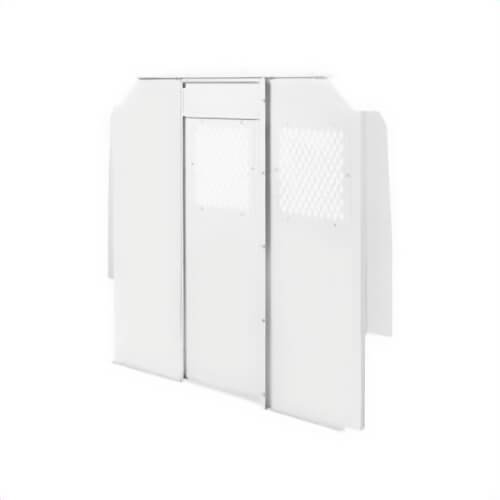 Weather Guard® 96142-3-01 Standard/High-Roof Steel Screen Bulkhead, 71-1/4 in H x 65-5/8 in W x 4 in D, White