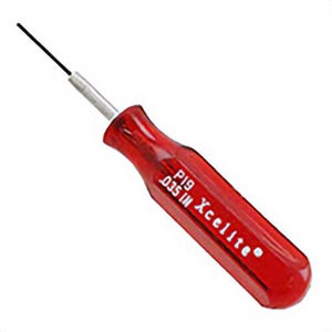 Weller® Xcelite® TP19N Screwdriver, Imperial, Hex Point, 0.035 in Point, 3-1/2 in OAL, Round Shank, No ESD-Safe, Torque Amplifier Handle
