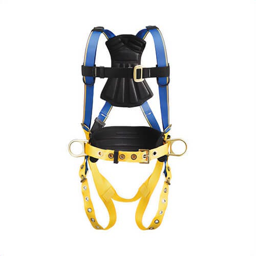 Werner® H232104 Blue Armor 1000™ Harness, Extra-Large, 400 lb Load, Polyester Strap, Tongue Leg Strap Buckle