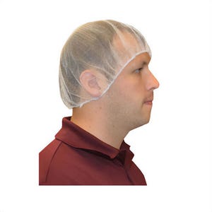 PIP® UC-21-1000 UC-1000 Hair Net, 21 in, White, Nylon