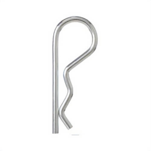 Western Wire 206CLPSPLTDP P-Pack Hitch Pin Clip, 0.177 in dia x 3-1/4 in L, Zinc Plated, Fits Shaft 5/8 to 1 in