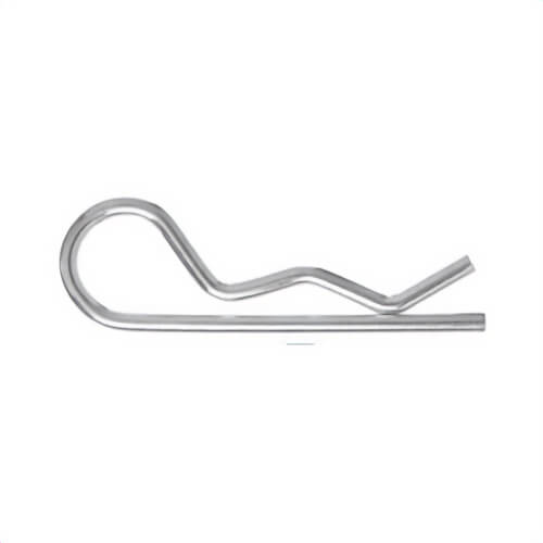 Western Wire 209CLPSPLTDP P-Pack Hitch Pin Clip, 0.148 in dia x 3-5/16 in L, Zinc Plated, Fits Shaft 3/4 to 1-1/8 in