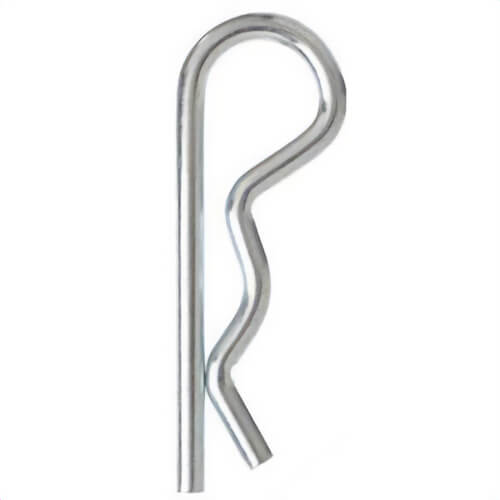 Western Wire 219CLPSPLTDP P-Pack Hitch Pin Clip, 0.243 in dia x 4 in L, Zinc Plated, Fits Shaft 3/4 to 1 in