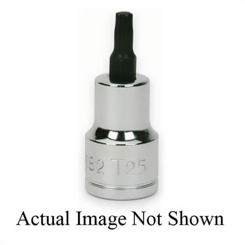 Williams® Socket Driver Bit, Imperial, 3/8 in Drive, Torx® Bit, T40 Bit, 13/16 in Bit Length, 1-31/32 in OAL, Polished Chrome