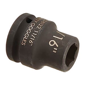 Williams® 38122 Supertorque® Standard Socket, Impact Rated, Imperial, 3/4 in Drive, Shallow Length Socket, 11/16 in Socket
