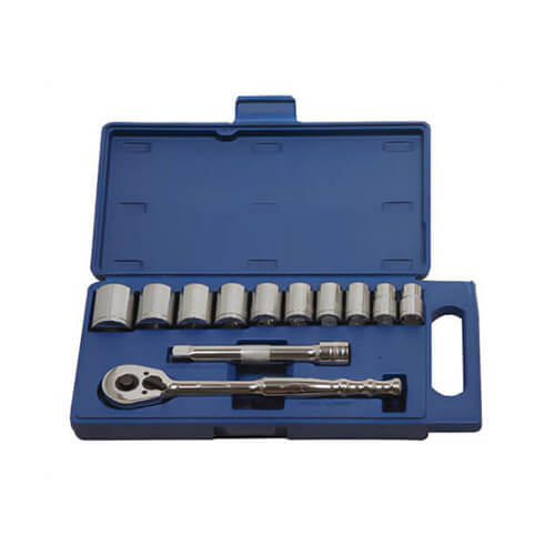 Williams® JHW50667 Socket and Drive Tool Set, Supertorque®, Imperial, 1/2 in Drive, Pear Head Shape, 12 Points, 12 pc