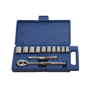 Williams® JHW50667 Socket and Drive Tool Set, Supertorque®, Imperial, 1/2 in Drive, Pear Head Shape, 12 Points, 12 pc