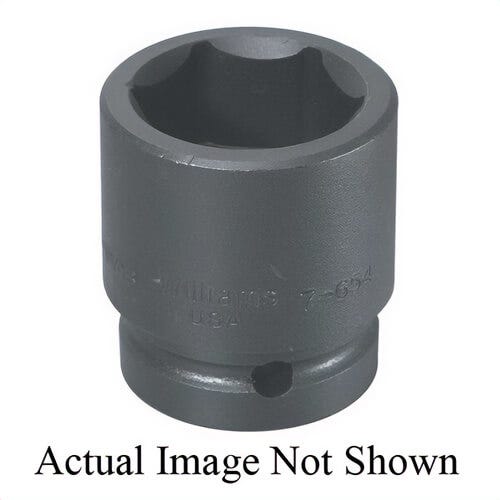 Williams® 7-6128 Supertorque® Standard Socket, 1 in Square Drive, 4 in Shallow Length Socket