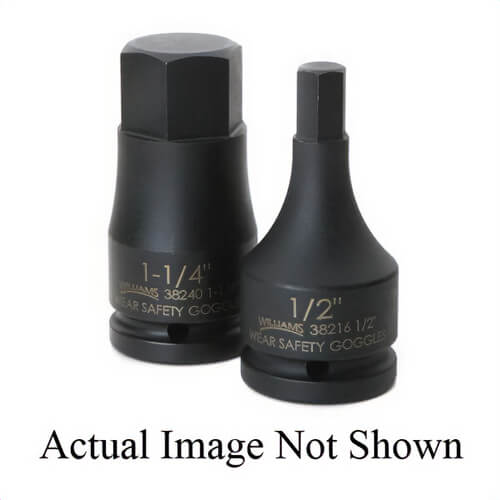 Williams® 38236 1 pc Socket Driver Bit, 3/4 in Square Drive, 1-1/8 in, 3/4 in L Bit
