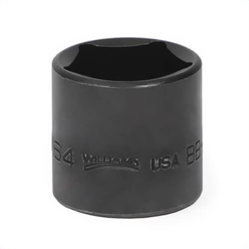 Williams® JHWBB-526 Socket, Imperial, 3/8 in Drive, 51/64 in Socket, 1-1/16 in OAL, 7/16 in Opening Depth, 1-1/8 in Drive End W