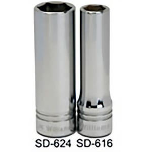 Williams® SD-624 1/2 in Drive 3/4 in Deep Socket 6 pt