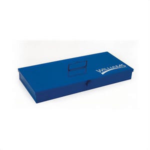 Williams® JHWTB-104 Socket Set Toolbox, 25 in Width, 9 in D, 2 in Height, 20 ga Thickness, Cold Rolled Steel, Blue
