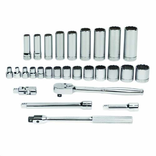 Williams® WSB-28F SKT/Tool Set, 12-Point, 28-P, 3/8DR