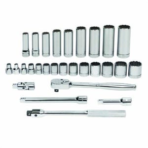 Williams® WSB-28F SKT/Tool Set, 12-Point, 28-P, 3/8DR