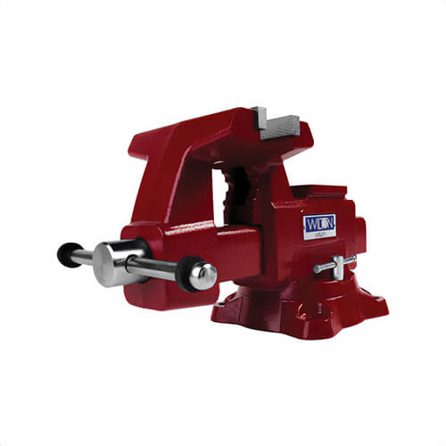 Wilton® 28820 Utility Bench Vise, Serrated Jaw, 6 in Jaw Opening, 6-1/2 in W Hardened Steel Jaw, 4 in D Throat