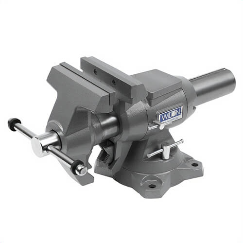 Wilton® 28845 Multi-Purpose Bench Vise, Serrated Jaw, 6 in Jaw Opening, 6-1/2 in W Hardened Steel Jaw, 3-1/4 in D Throat