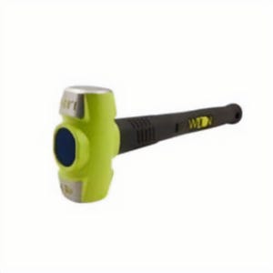 Wilton® 40416 B.A.S.H® Sledge™ Hammer, 18 in OAL, 4 lb Drop Forged Steel Head, Vulcanized Rubber Handle