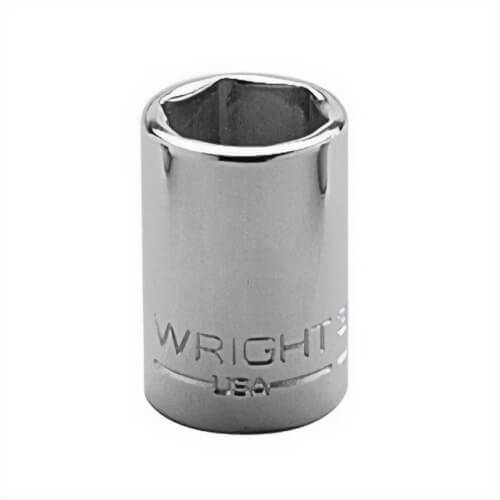Wright® 30-10MM Shape II Standard Length Socket, 3/8 in Square Drive, 10 mm, 6 Points