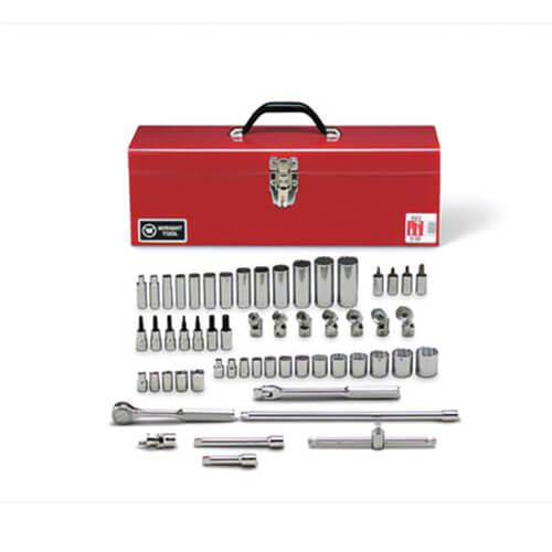 Wright® 348 3/8 in Drive 56 Piece Metal Boxed Set