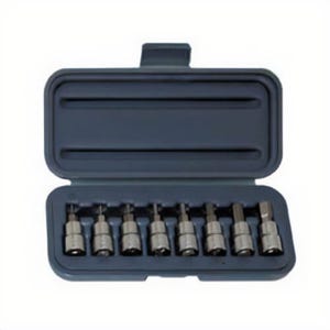 Wright® 353 Socket Bit Set, 2 to 10 mm Hex, 3/8 in Drive, 8 pc