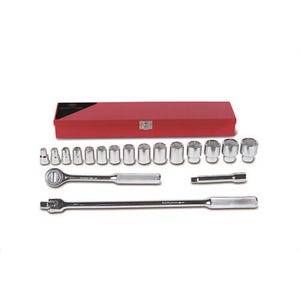 Wright® 423 Tool Metal Boxed Set, 18 pc, 1/2 in Drive
