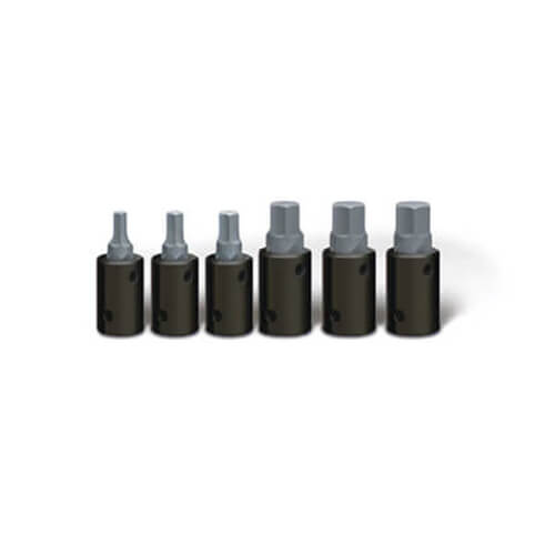 Wright® 455 Tool Drive Set Hex Bit, 1/2 in, 6 pc
