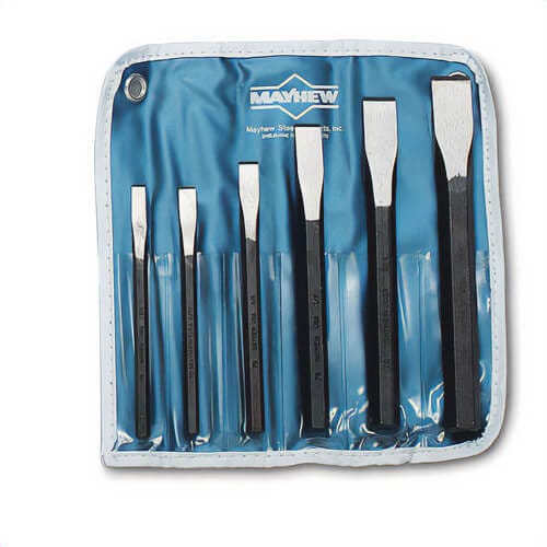 Mayhew™ 9662 Cold Chisel Set, 1/4 to 3/4 in Chisel, 6 Chisels, 6 pc