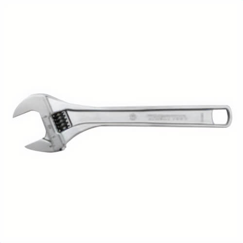 Wright® 9AC24 Adjustable Wrench, 2-17/32 in, 24 in OAL, Steel Body, Steel, Polished Chrome