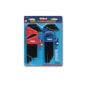 Wright® 9E10222 Tool L-Key Sae and Metric Long Arm, 22 pc