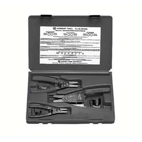 Wright® 9H1265K Snap Ring Plier Set, 3 pc