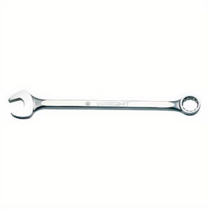 WrightGrip™ 11X20 Flat Stem Heavy Duty Combination Wrench, 3-3/4 in, 12 Points, 15° Offset, 38 in OAL, Industrial Black, ASME B107.100