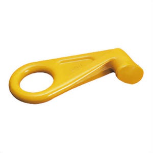 YOKE® 8-067-45LT Eye Container Hook, Grade 80, 45° Left, 12.5 ton Working Load Limit, 4:1 Design Factor