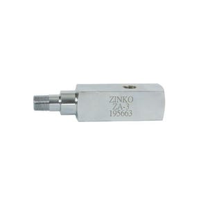 Zinko 195663 Gauge Adapter ZA3, 1/4 in, Gauge Port, 3/8 in M