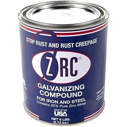 ZRC® 10002 Cold Galvanizing Compound, Gray Finish, 6 lb, 1 qt